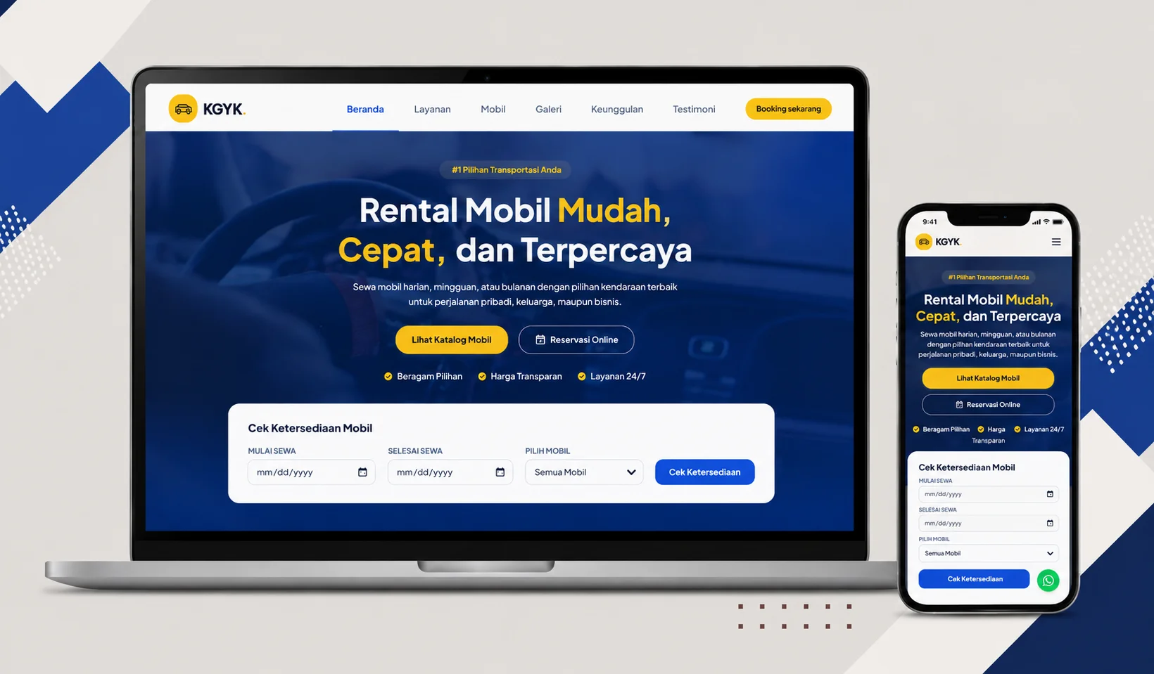 RentalGo - Aplikasi Sewa Mobil